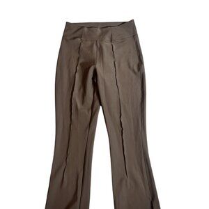 Epoque Evolution Women's Size 8 Brown Flare Leg Slit Hem Pants